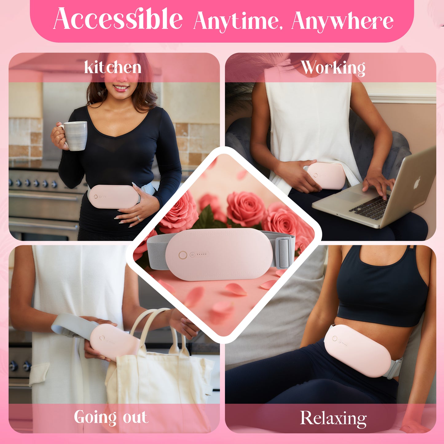 Cheru: Red Light & Heat Therapy Device for Menstrual and Lower Back Discomfort