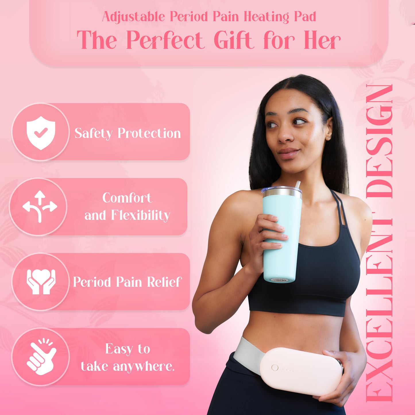 Cheru: Red Light & Heat Therapy Device for Menstrual and Lower Back Discomfort